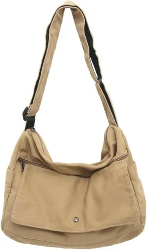 Retro Casual Canvas Shoulder Bags Women Hobo Crossbody Bag Purse Travel Tote Bags Handbags
