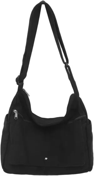 Retro Casual Canvas Shoulder Bags Women Hobo Crossbody Bag Purse Travel Tote Bags Handbags
