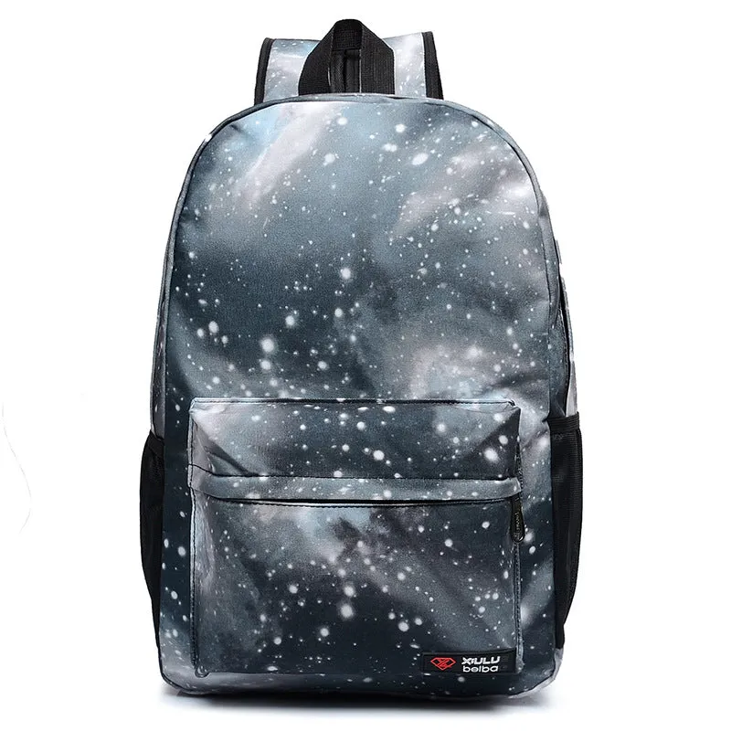 Retro Starry Sky Male Female Couple Backpacks