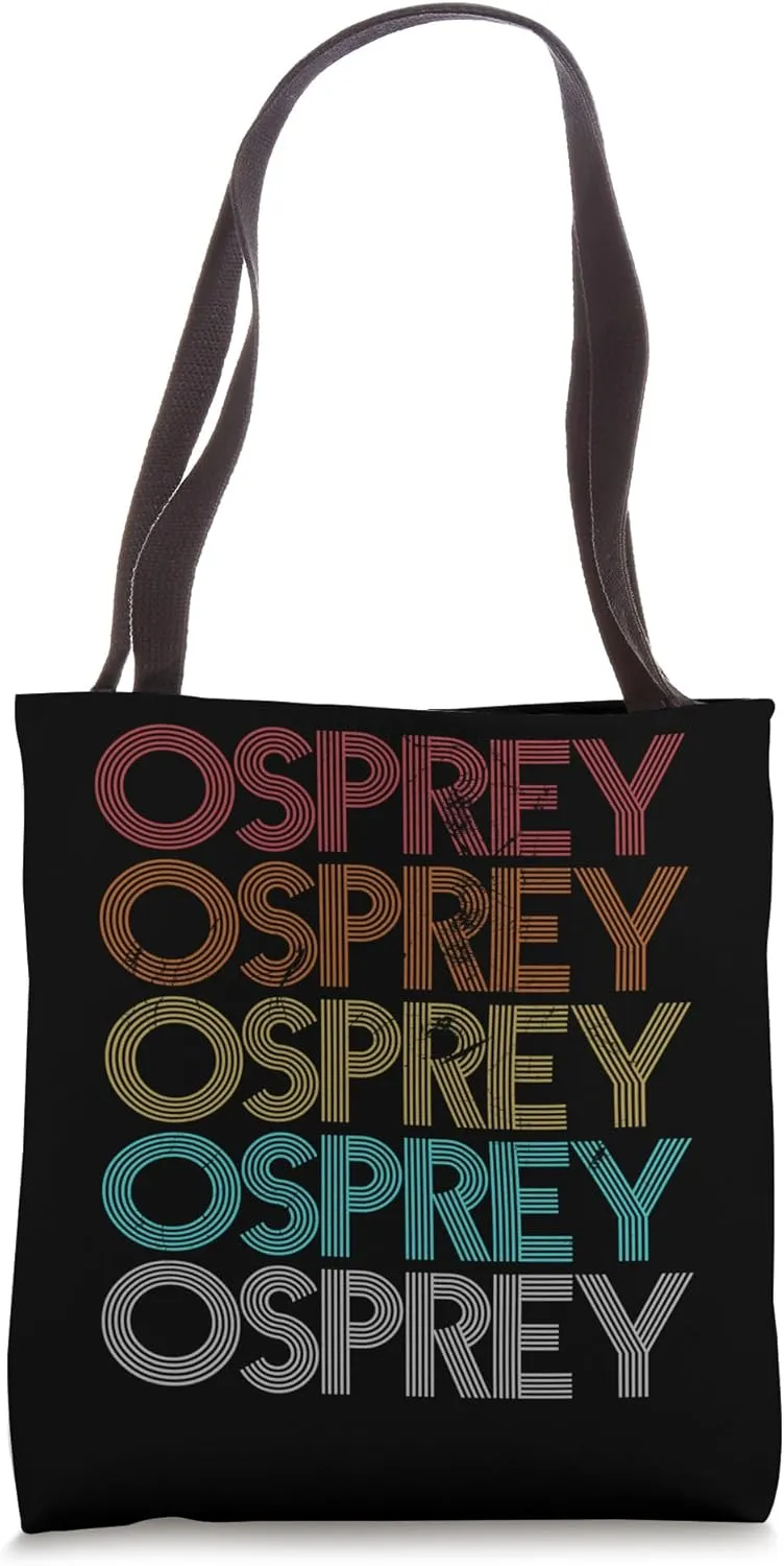 Retro Vintage Osprey Tote Bag