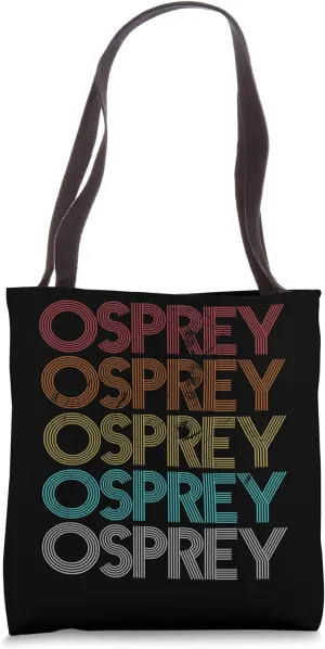 Retro Vintage Osprey Tote Bag