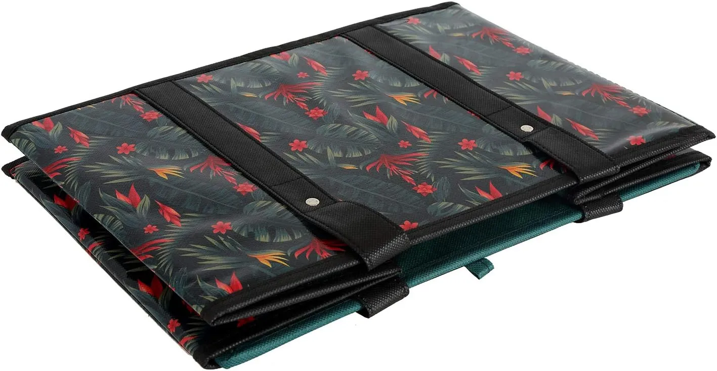 Reusable Grocery Bags Set Durable Heavy Duty Tote Bag Collapsible Grocery Shopping Box Bag with Reinforced Bottom