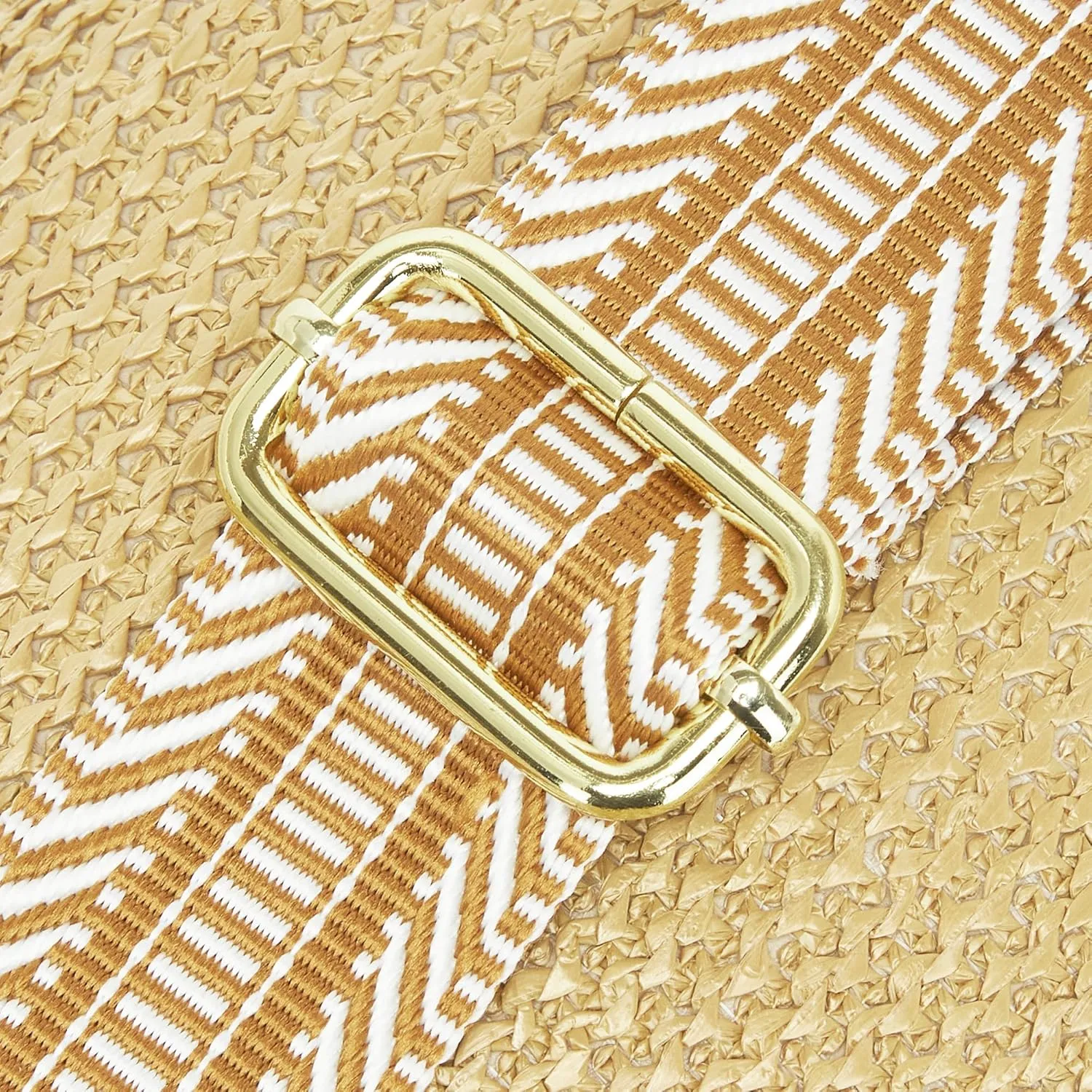 RFID Straw Summer Purses for Women 2025 Woven Sling Bag Fanny Packs Cross body for Everyday Beach Travel Vacation Essentials (Front Pocket Zipper)