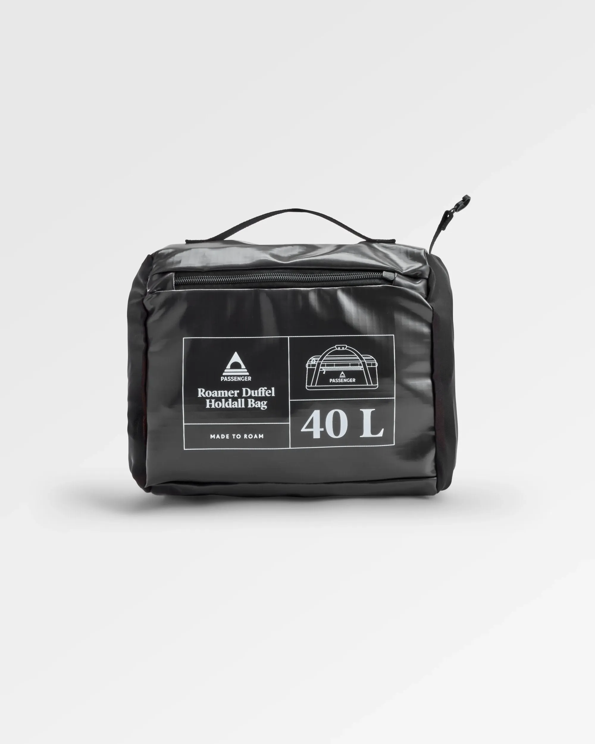 Roamer Recycled 40L Duffel Bag - Phantom Black