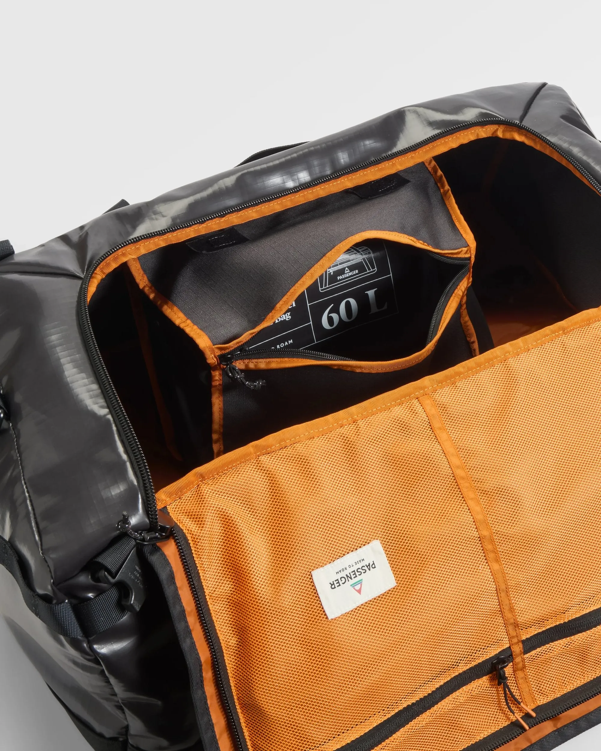 Roamer Recycled 60L Duffel Bag - Phantom Black