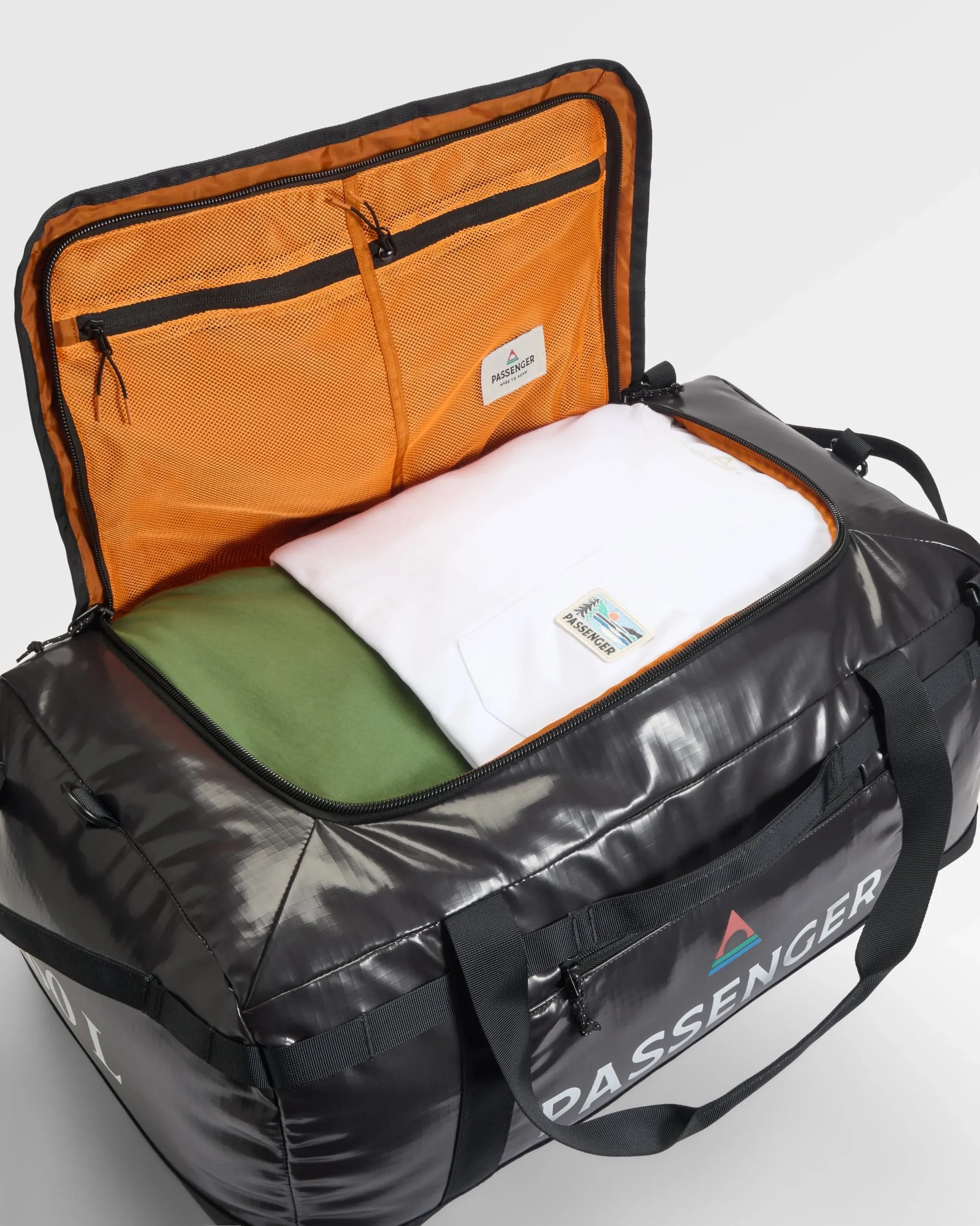 Roamer Recycled 60L Duffel Bag - Phantom Black
