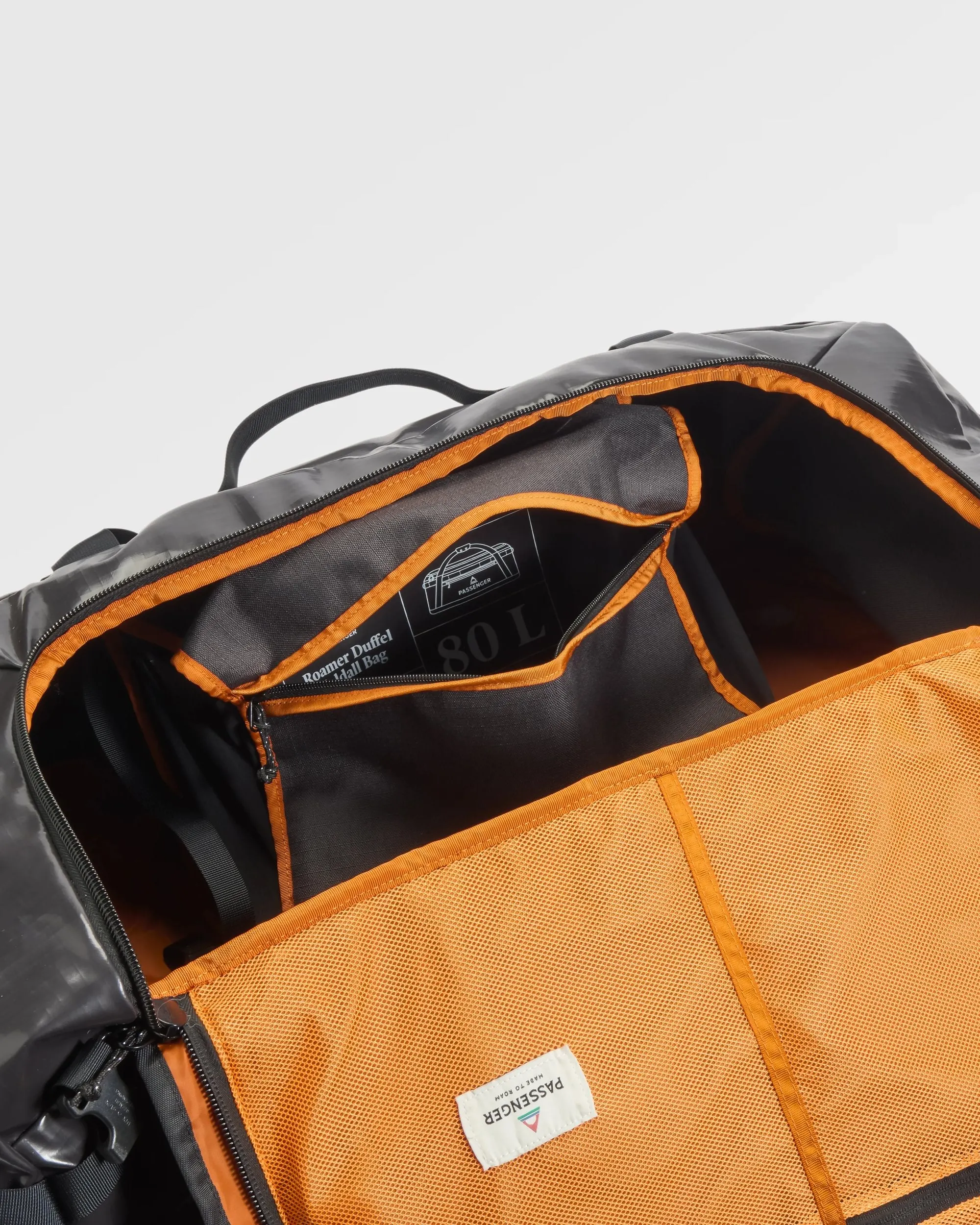 Roamer Recycled 80L Duffel Bag - Phantom Black