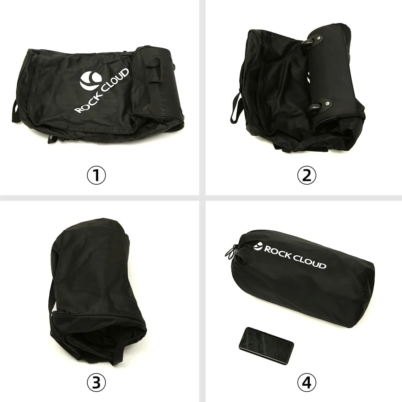 Rock Cloud Foldable Wheeled Duffel Bag with Widened Wheels 85L Rolling Duffle Bag Packable 26 inch for Travel Camping Sports