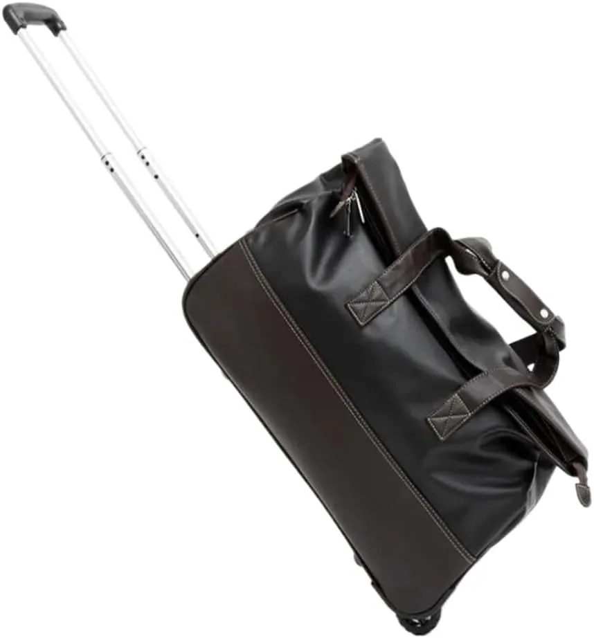 Rolling Duffel Bag with Wheels 20 Inch Luggage Bags Trolley Travel Bag On Wheels for Women Men Suitcase Wheeled Travel Baggage Bags(24 inch)