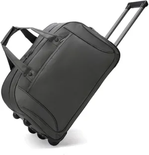 Rolling Duffle Bag With Wheels， Traveling Tote For Camp Travel Gym,Carry On Luggage Tote Unisex-Adult Short Term Trips，Weekender Camping Overnight Carry On(Gray,Small)