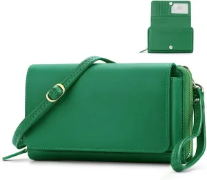 RONSIN Crossbody Bag for Women Wristlet Wallets with RFID Card Small Clutch Purses for Party Prom