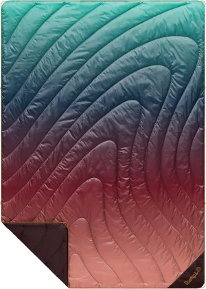 Rumpl Original Puffy Blanket - Warm Puffy Camping Blanket, 100% Recycled Polyester Insulation, Lightweight, Packable, Water-Resistant, Outdoor Puffer Blanket, 52"x75", V2, Arizona Fade