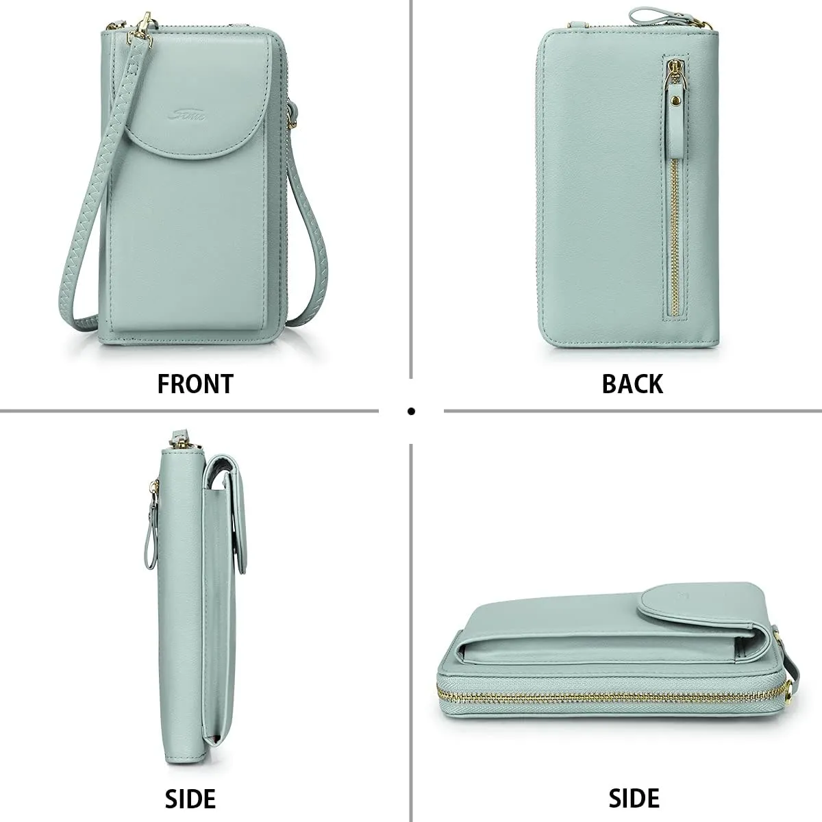 S-ZONE Small Crossbody Bags for Women Cell Phone Purse RFID Blocking Wallet Purses with Credit Card Slots