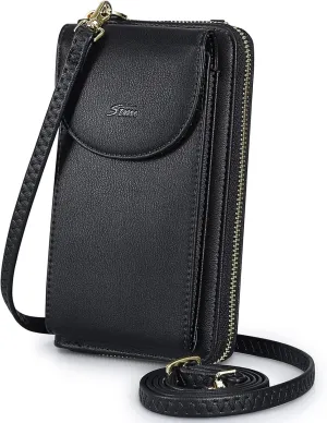 S-ZONE Small Crossbody Bags for Women Cell Phone Purse RFID Blocking Wallet Purses with Credit Card Slots