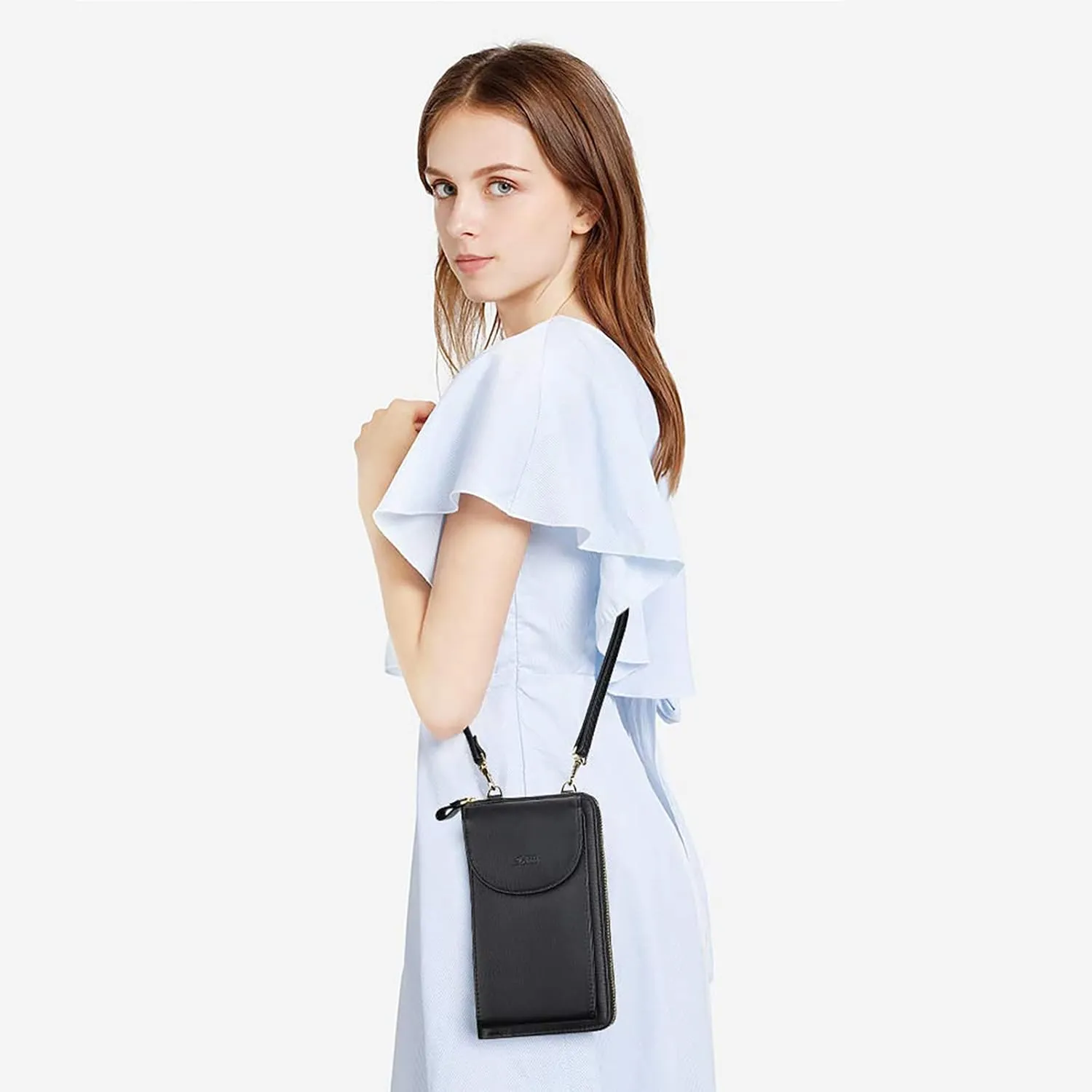 S-ZONE Small Crossbody Bags for Women Cell Phone Purse RFID Blocking Wallet Purses with Credit Card Slots