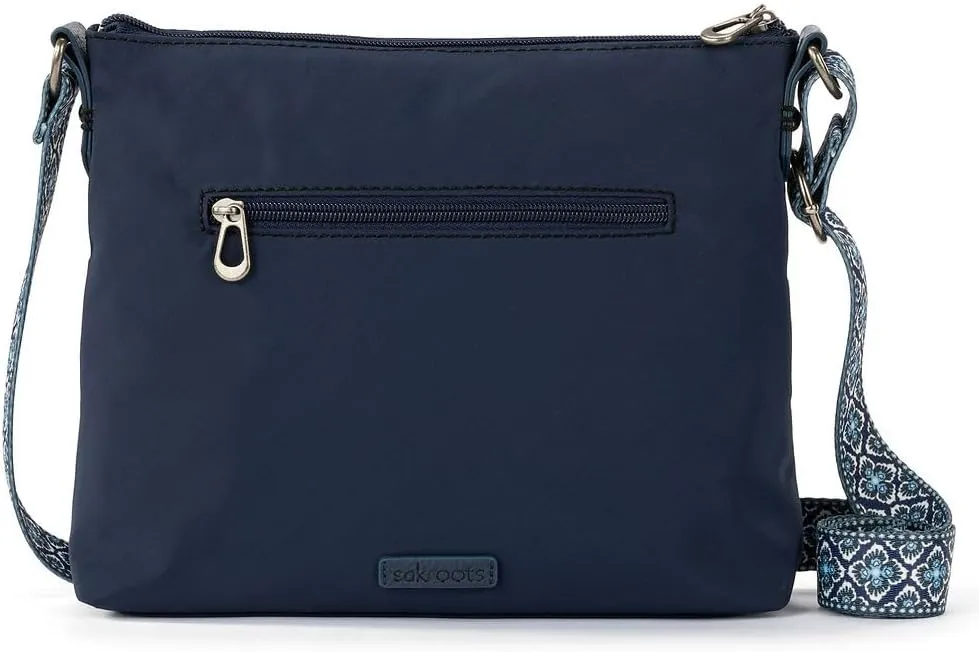 Sakroots Artist Circle Basic Crossbody in Eco Twill, Adjustable Crossbody Strap
