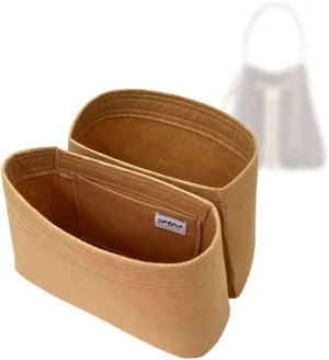 SAMORGA (1-142/ LV-NEONOE-BB) Bag Organizer for LV NÉONOÉ BB – A Set of 2 1.2mm Cafe Latte