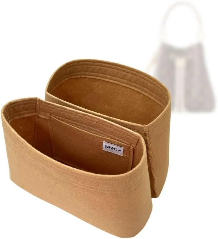 SAMORGA (1-142/ LV-NEONOE-BB) Bag Organizer for LV NÉONOÉ BB – A Set of 2 1.2mm Cafe Latte