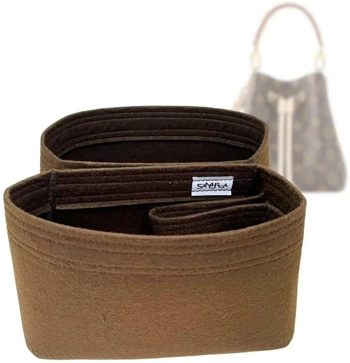 SAMORGA (1-142/ LV-NEONOE-BB) Bag Organizer for LV NÉONOÉ BB – A Set of 2 1,2mm Cocoa