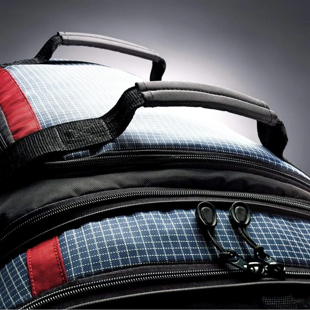 Samsonite Ripstop Wheeled Rolling Duffel Bag, Blue, 35-Inch