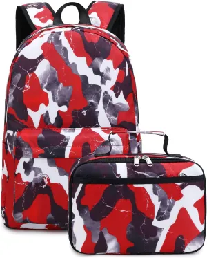 School Backpack Set and School Boys - for Sophisticated Camouflage Cutting-edge features Middle and Girls Elementary Ideal for