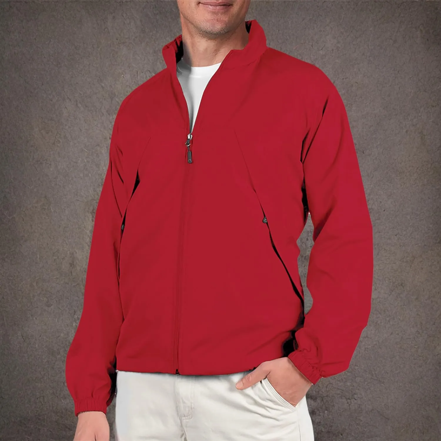 SCOTTeVEST Pack Windbreaker Jacket for Men - 19 Hidden Pockets - Lightweight Water Repellent Coat for Travel & More