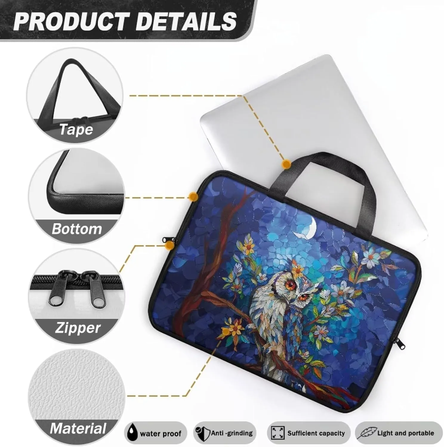 SEANATIVE Leather Briefcase 10 Inch Laptop Shoulder Bags Best Office Briefcase Satchel Bag Water-Repellent Computer Tote Bag
