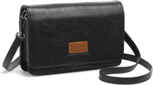 SENDEFN Small Crossbody Bags for Women Leather Cell Phone Purse Wallet with ID window and Card Slots