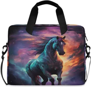 senya Laptop Bag Computer Bags Messenger Shoulder Bag Briefcase Painting Horse for Business Office Work