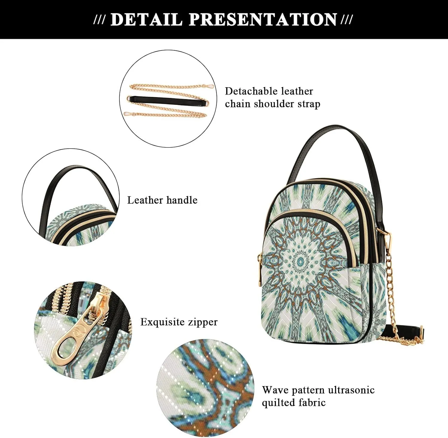 senya Pink Black Leopard Crossbody Handbags for Women Casual Leather Shoulder Phone Purse