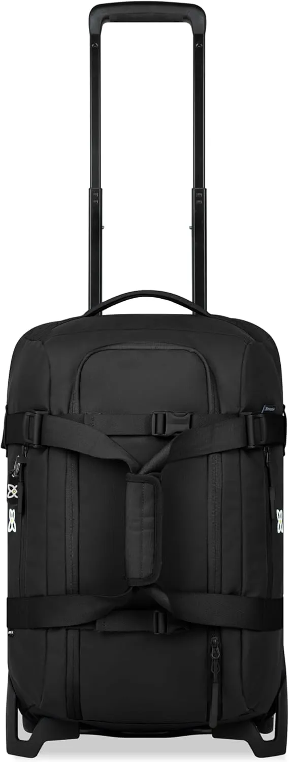 Sherpani Ciel, 22 Inch Rolling Duffel Bag With Wheels, Lightweight 2 Wheel Travel Luggage, 52L Duffle Suitcase for Women, Travel Gift for Mothers Day 2025 (Black)