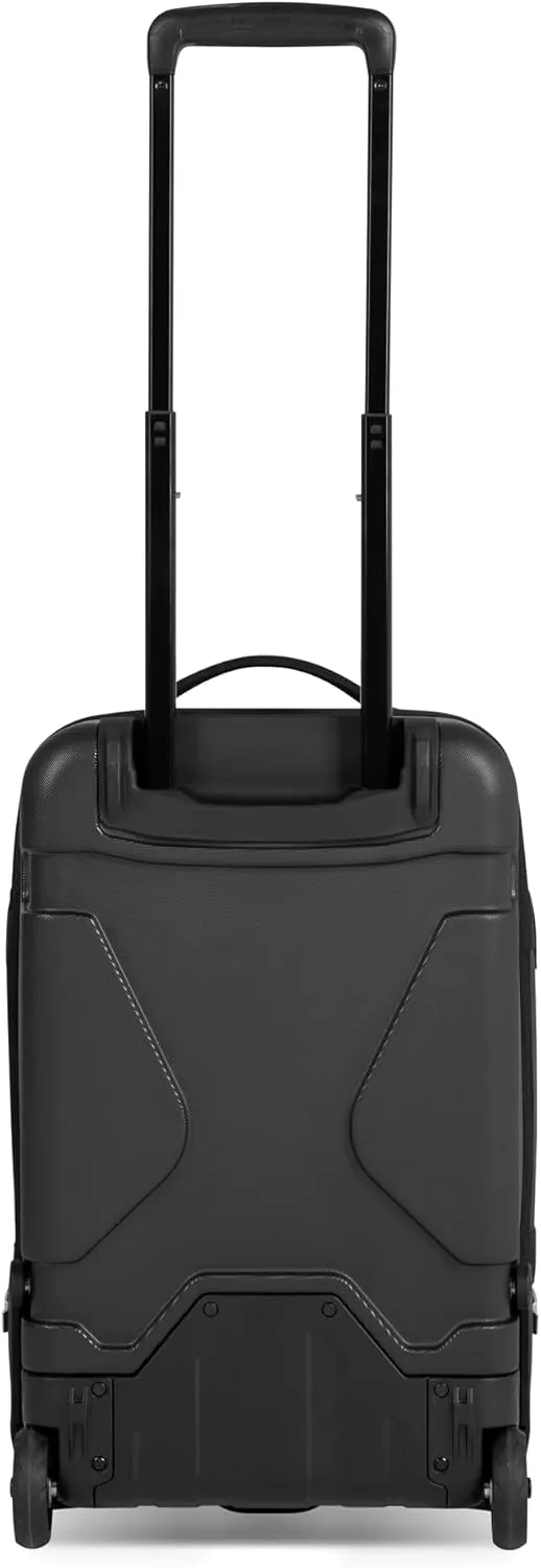 Sherpani Ciel, 22 Inch Rolling Duffel Bag With Wheels, Lightweight 2 Wheel Travel Luggage, 52L Duffle Suitcase for Women, Travel Gift for Mothers Day 2025 (Black)