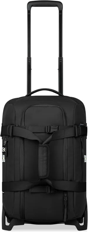 Sherpani Ciel, 22 Inch Rolling Duffel Bag With Wheels, Lightweight 2 Wheel Travel Luggage, 52L Duffle Suitcase for Women, Travel Gift for Mothers Day 2025 (Black)