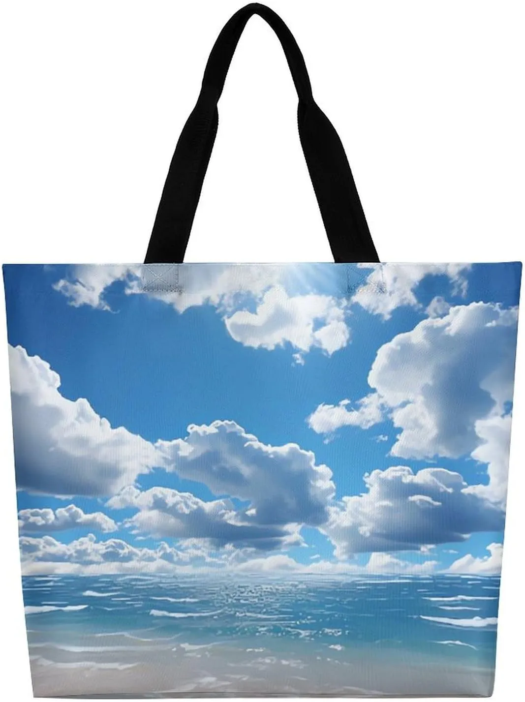 Shopping Bag for Women, Various Fruits Tote Bag, Large Capacity Shoulder Bags for Groceries Travel