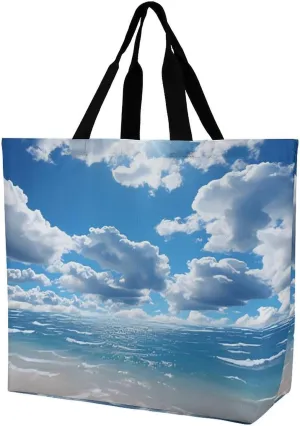 Shopping Bag for Women, Various Fruits Tote Bag, Large Capacity Shoulder Bags for Groceries Travel