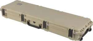 SKB iSeries 50" Tan Rifle Case, Waterproof, Impact Resistant, Lockable Latches, Wheeled Design (3i-5014-6T-L)
