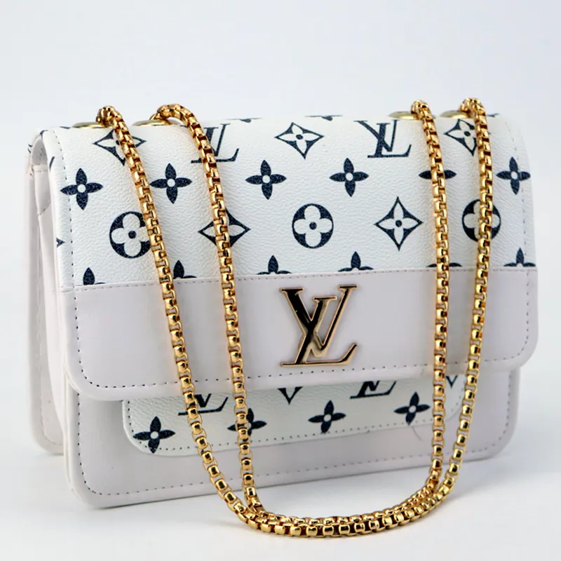 Sling Bag Leather Flap Open Chain Crossbody Purse #lv334-#22