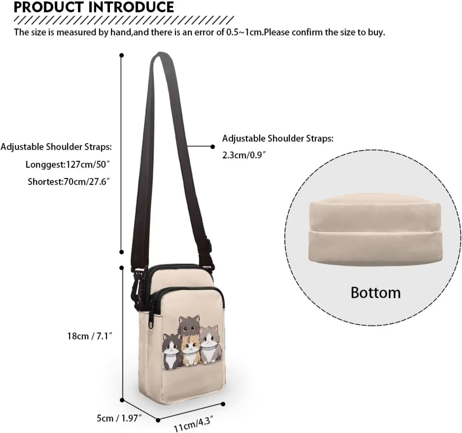 Small Crossbody Purse for Adults Kids Sling Flight Bag