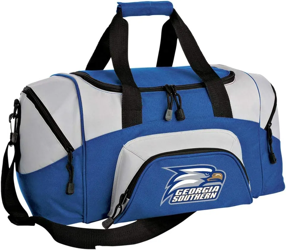 SMALL Georgia Southern Travel Duffle Bag GS Eagles Logo Gift Gym Duffel Workout Bag
