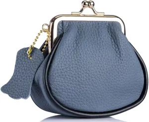 Small Kiss Lock Coin Change Purse Women Cute PU Leather RFID Wallets Crossbody Purses Kiss Clasp Wallet Cross Body Bag