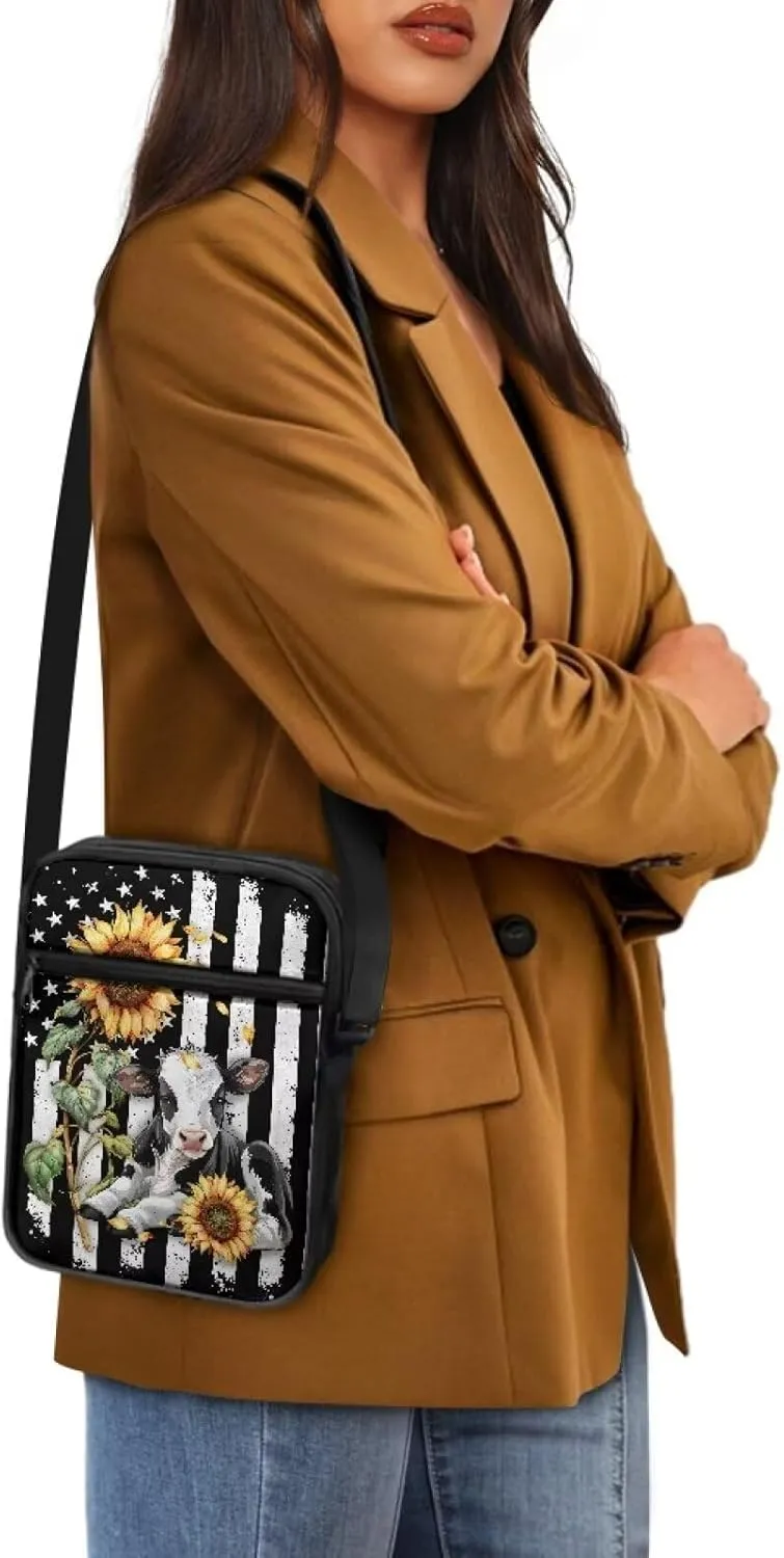 Small Messenger Bag for Women Crossbody Shoulder Satchel Travel Cross Body Purse Cellphone Wallet