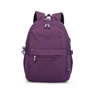 Soft Surface Zipper Neutral Interlayer Computer Backpacks