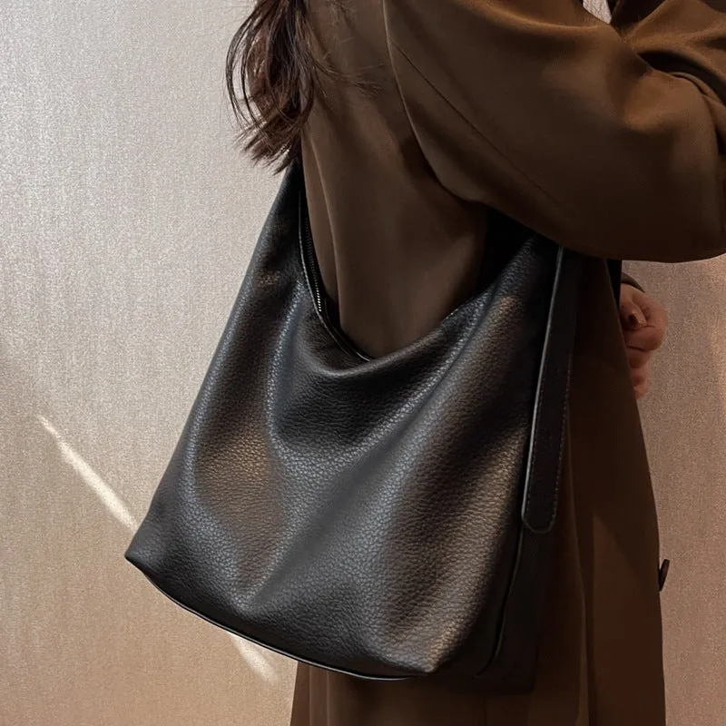 Soft Vegan Leather Tote Bag for Women