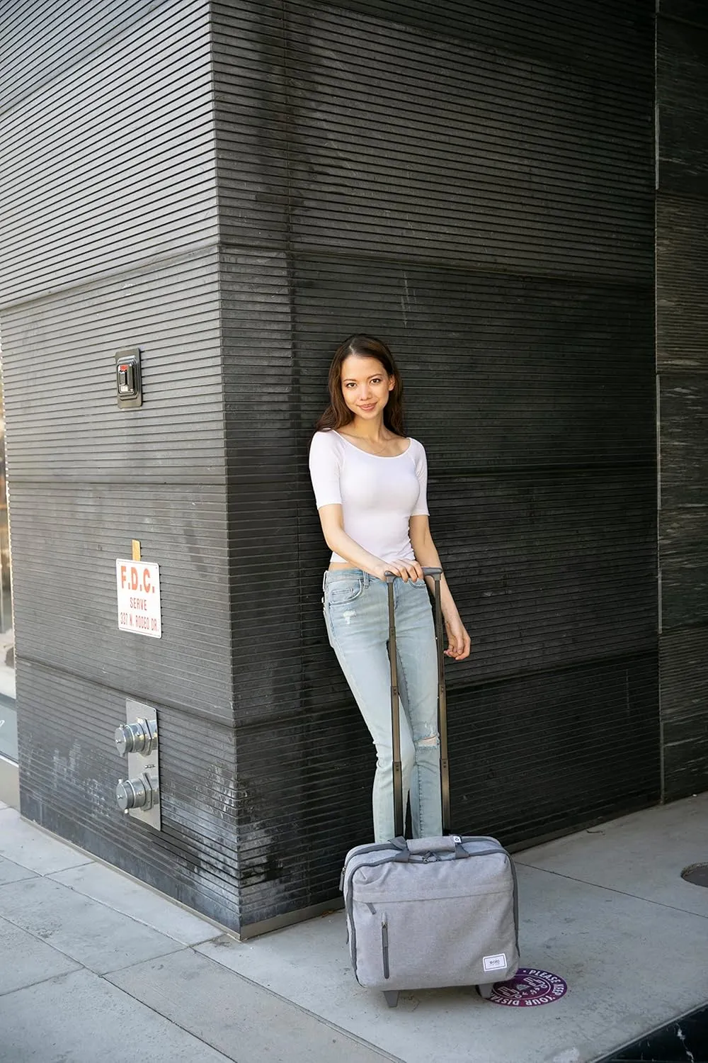 Solo New York Underseat Rolling Catalog Case - Roller Laptop Bag with Wheels, Wheeled Briefcase for Women & Men, Carry On Size for Travel, Fits 15.6" Computer - Re:Start, Gray