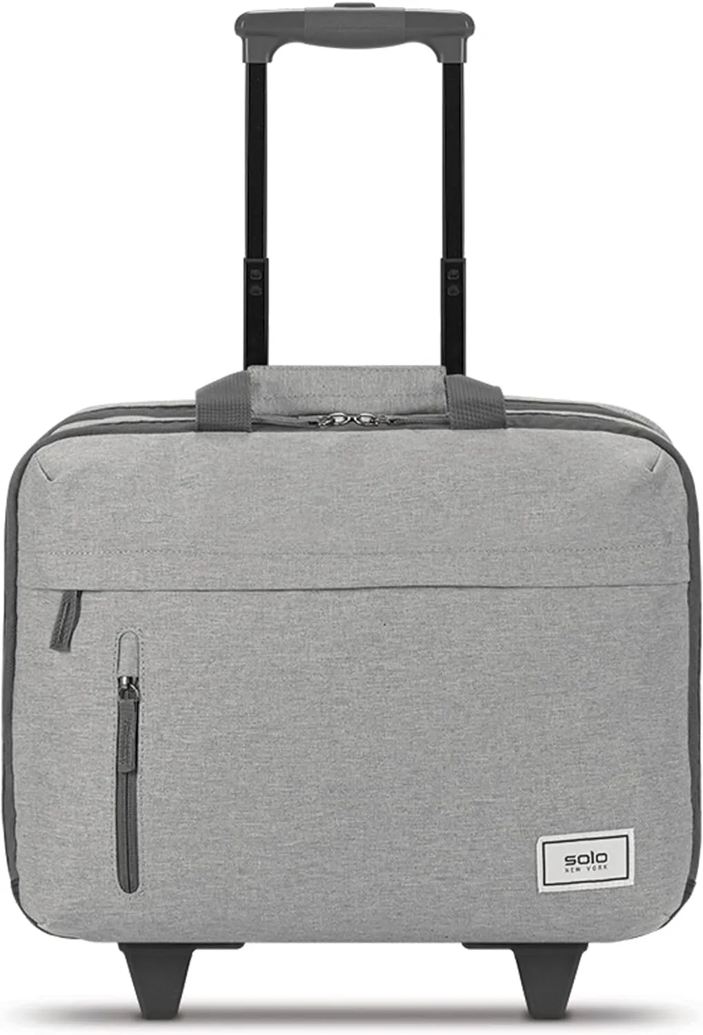 Solo New York Underseat Rolling Catalog Case - Roller Laptop Bag with Wheels, Wheeled Briefcase for Women & Men, Carry On Size for Travel, Fits 15.6" Computer - Re:Start, Gray