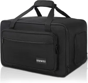 Speaker Carrying Bag with Thickened Sponge for Compact 8" Speaker Cabinets; Heavy-Duty Fits QSC K8, Yamaha DXR8 and more (IT-TOTE8), Black