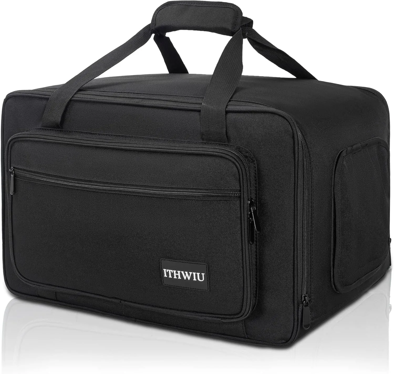 Speaker Carrying Bag with Thickened Sponge for Compact 8" Speaker Cabinets; Heavy-Duty Fits QSC K8, Yamaha DXR8 and more (IT-TOTE8), Black