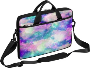 Spectacular Star Laptop Computer Bag Waterproof Shoulder Messenger Bag 13-15 inch Durable Laptop Tote Bag with Shoulder Strap Handle Lightweight Crossbody Briefcase