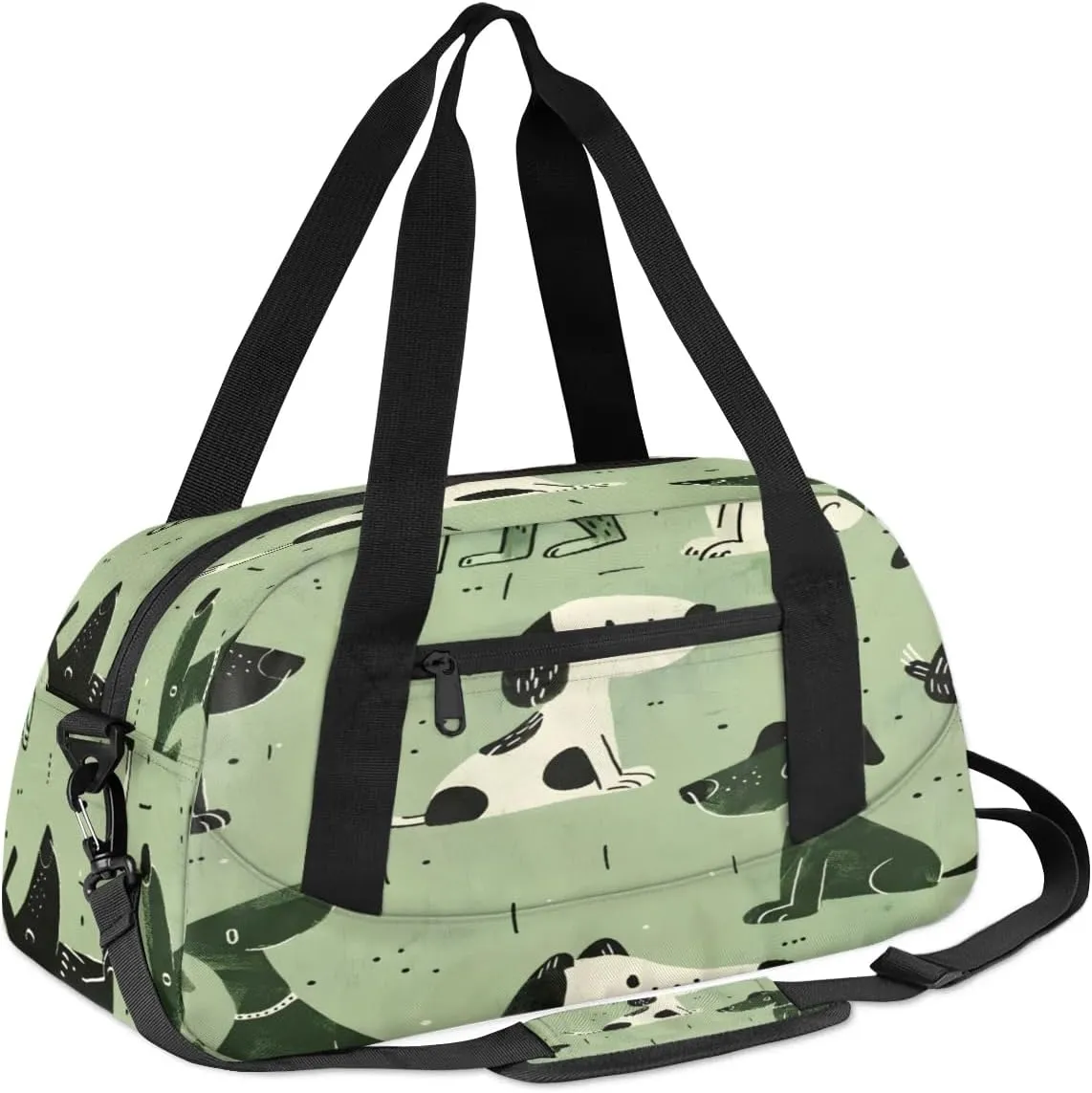 Sport Duffel Bag Cartoon Dogs Kids Gym Bag Weekender Overnight Bags for Boys Girls Teens Carry On Workout Travel Bag