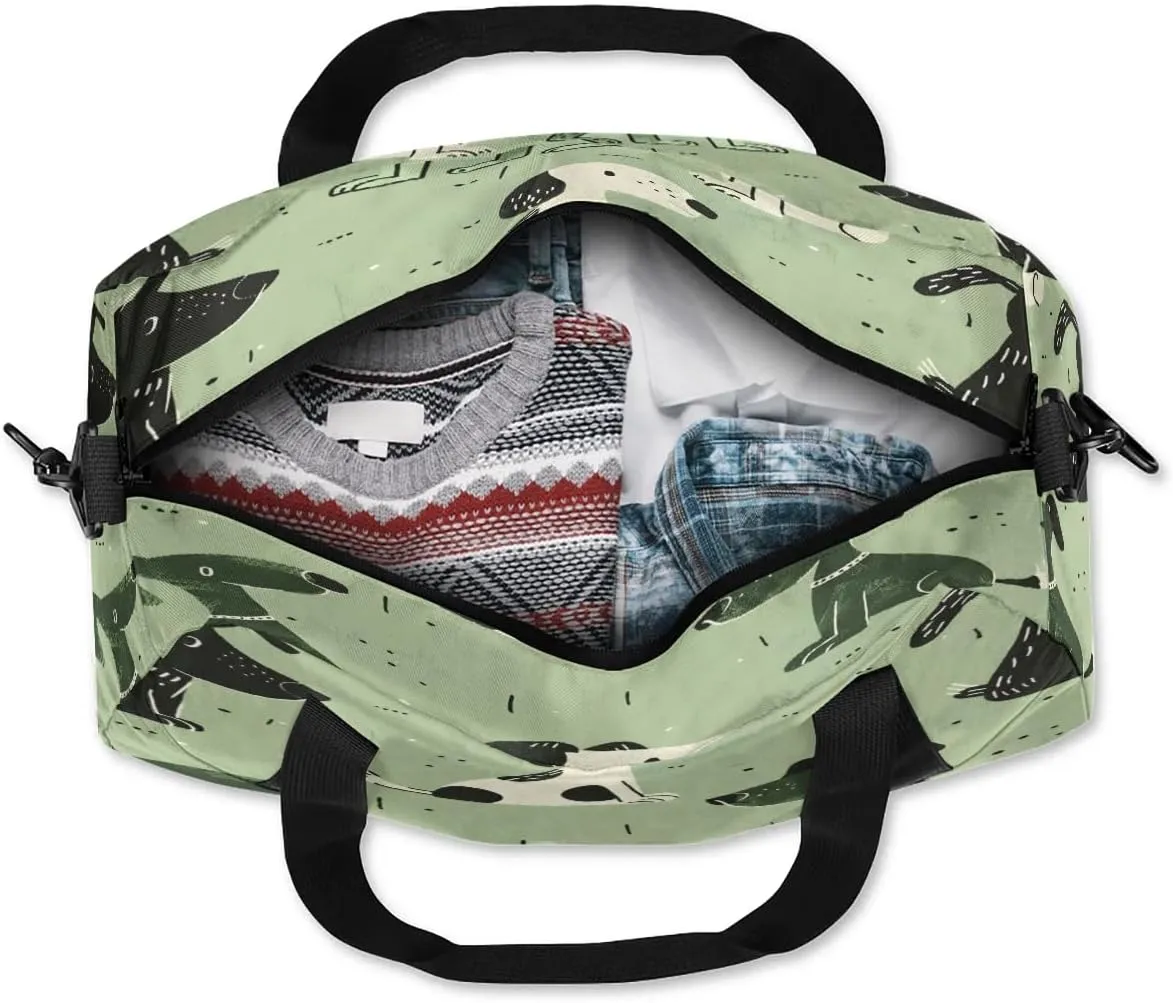 Sport Duffel Bag Cartoon Dogs Kids Gym Bag Weekender Overnight Bags for Boys Girls Teens Carry On Workout Travel Bag
